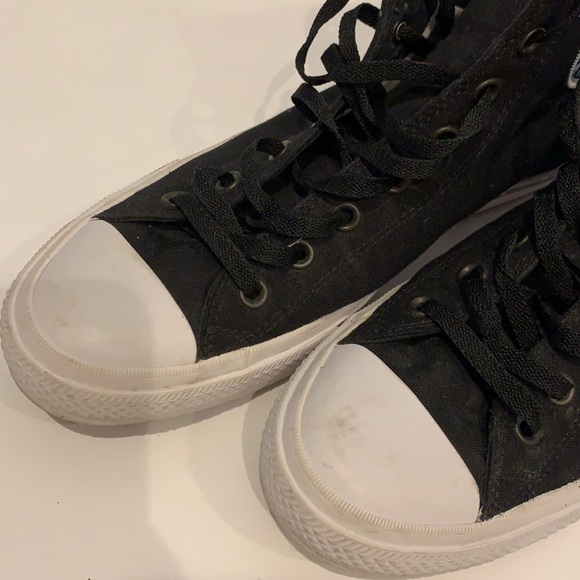 SOLD - Converse High Top Chuck Taylor II with Lunarlon Classic Black & White - Picture 8 of 8
